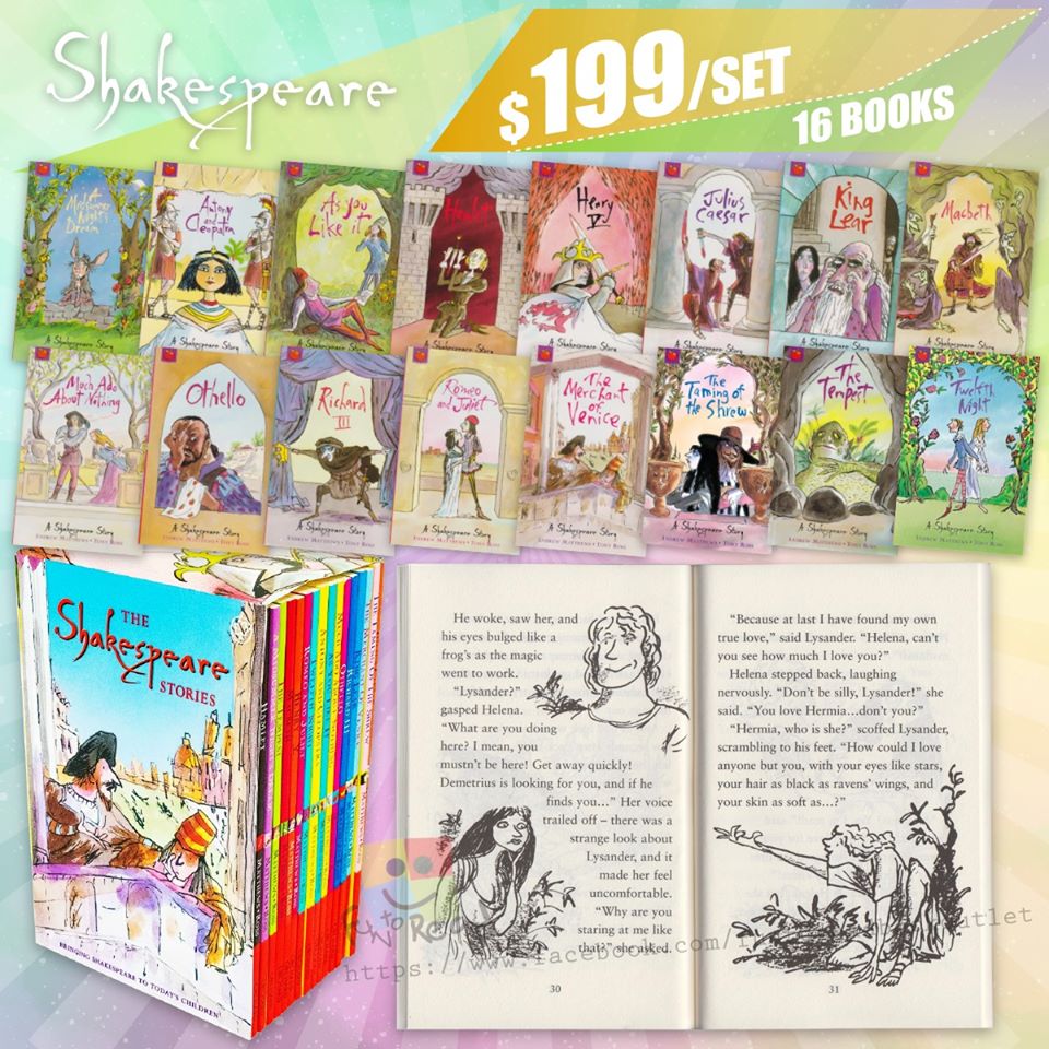 The Shakespeare Stories 16 Book Box Set Collection Andrew