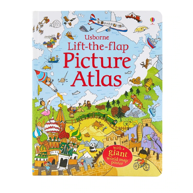 Usborne Lift-the-flap Picture Atlas - Fun To Read Book Outlet 英文 