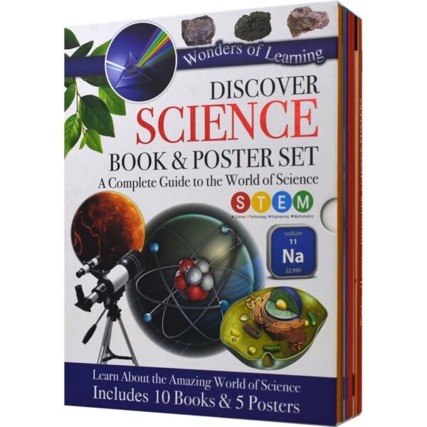 Discover Science Book and Poster Set (10 Books + 5 Posters) # 9781839230653 #