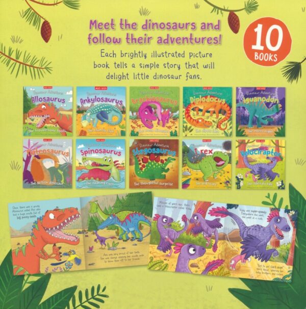 Dinosaur Adventures Bag Collection Set（10 Books ） # 9781789890419