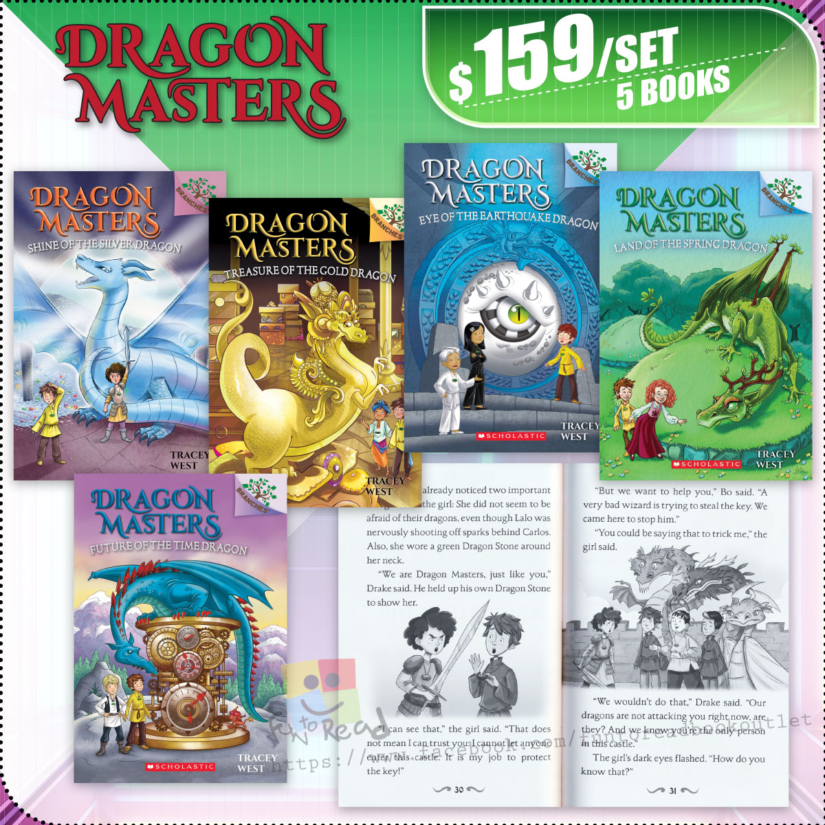 Dragon Masters #11-15 books collection - Fun To Read Book Outlet