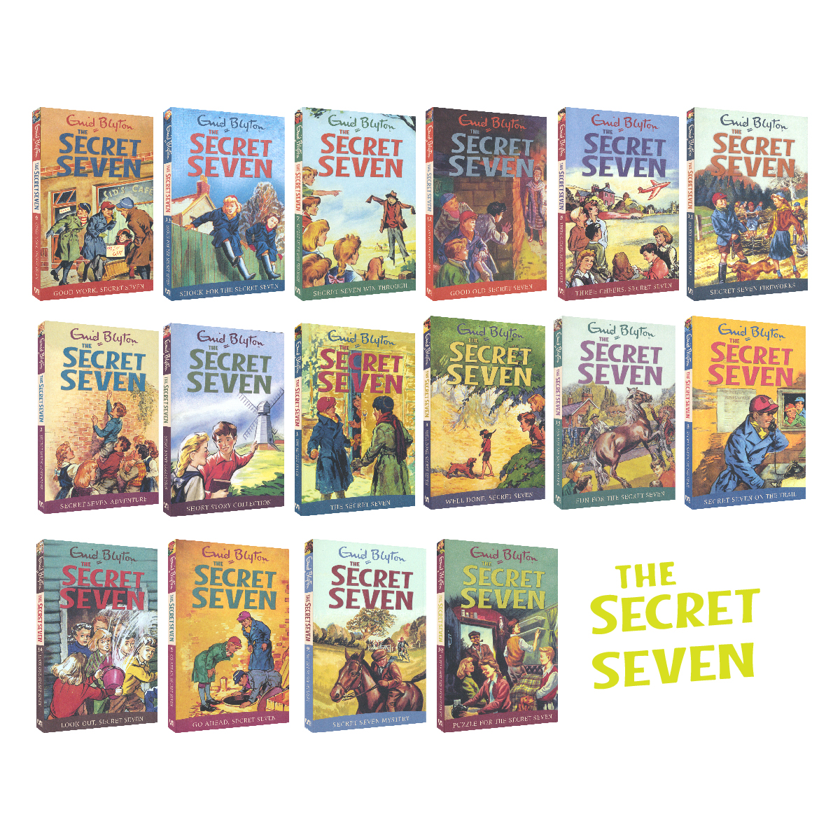 Enid Blyton The Secret Seven 16 Books Collection - Fun To Read 