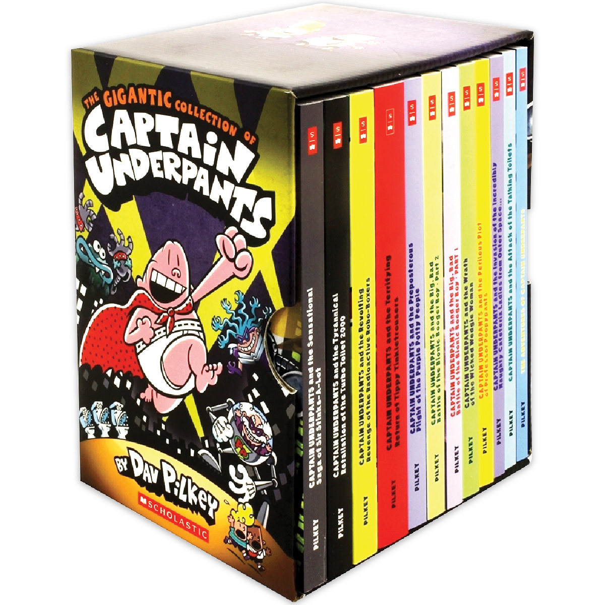 The Gigantic Collection of Captain Underpants Box set (12 books 