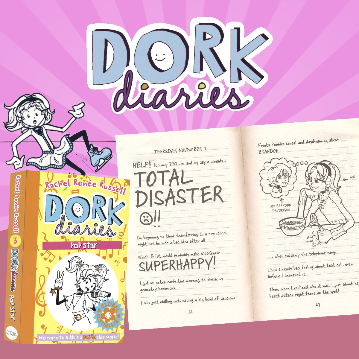 Dork Diaries Series 12 Books Collection Set By Rachel Renee 