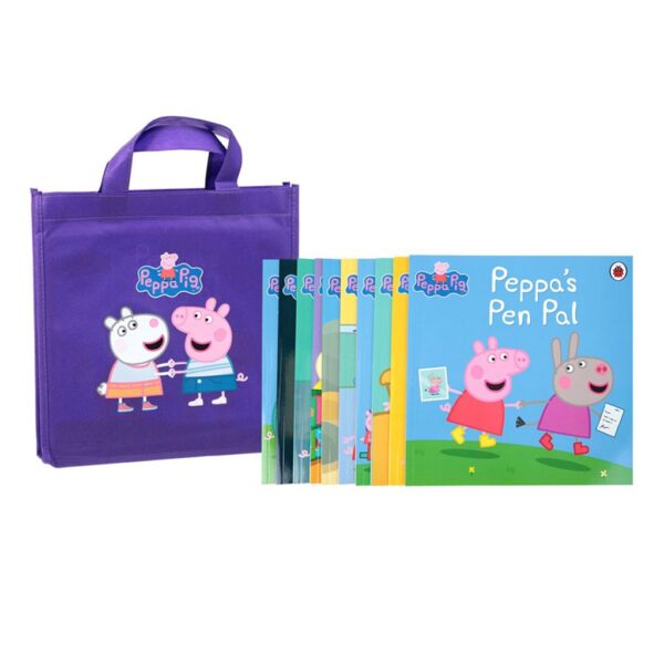 peppa pig purple bag