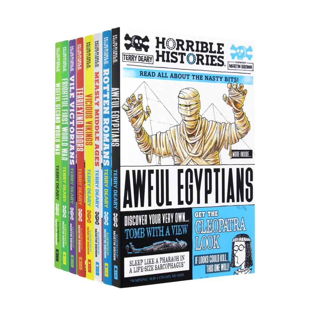 Horrible Histories Savage 8 Book Collection - Fun To Read Book 