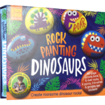 rock painting dinosaurs