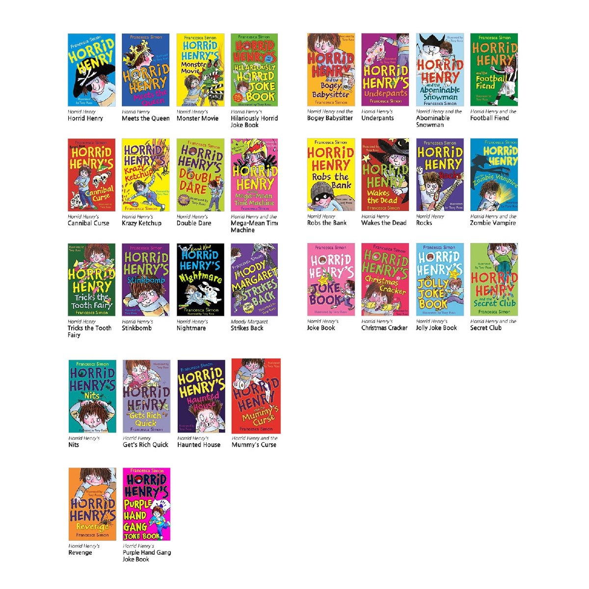 Horrid Henry's Loathsome Library (30 Books Set) - Fun To Read Book Outlet