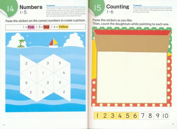 Kumon Counting With Stickers 1-10 # 9781941082751 #2