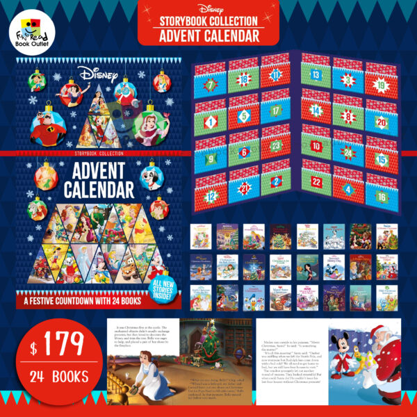 Disney Storybook Collection Advent Calendar A Festive Countdown with 24 Books 9781801087254