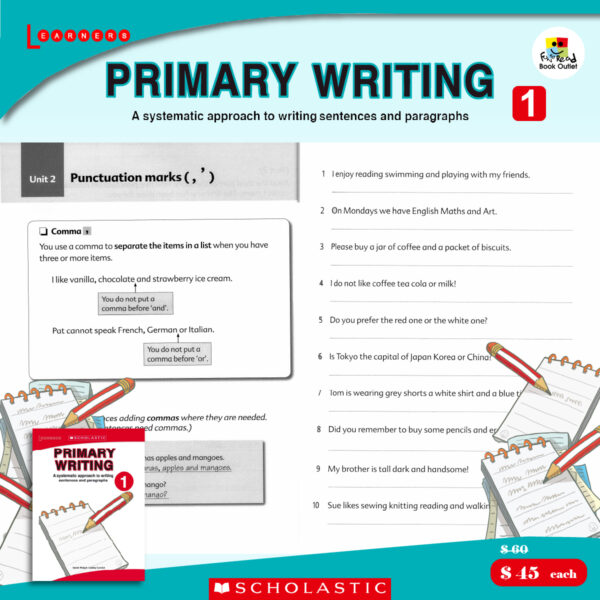 scholastic learning primary writing 1-100