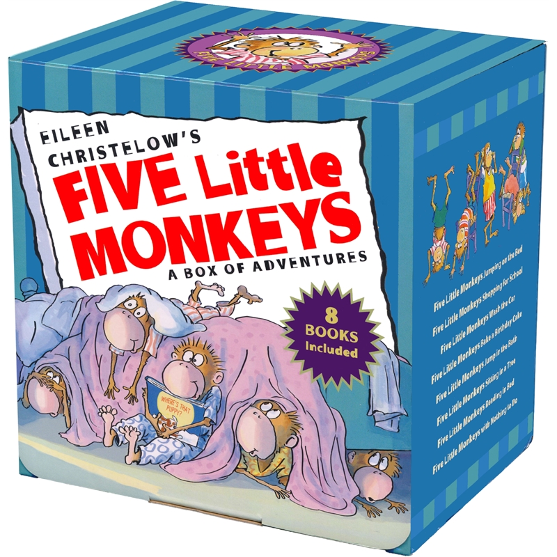 Five Little Monkeys 8 Books Box Set - Fun To Read Book Outlet